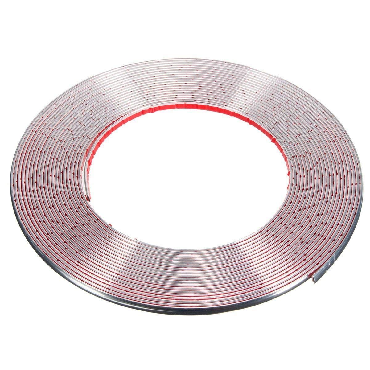 12mm x 5m Car Styling Moulding Strip Trim Self Adhesive Detail Edging Chrome Car Van Truck Pickup Boat