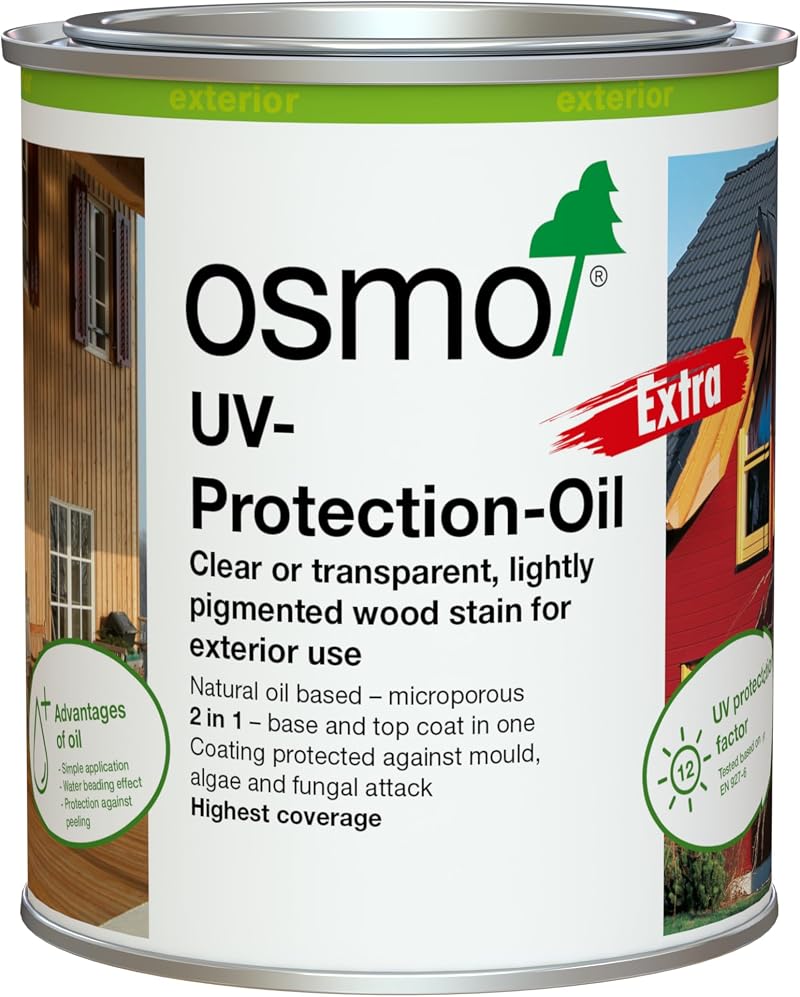 Osmo UV Protection Oil Oak 425 Extra Exterior 0.75 L Tin
