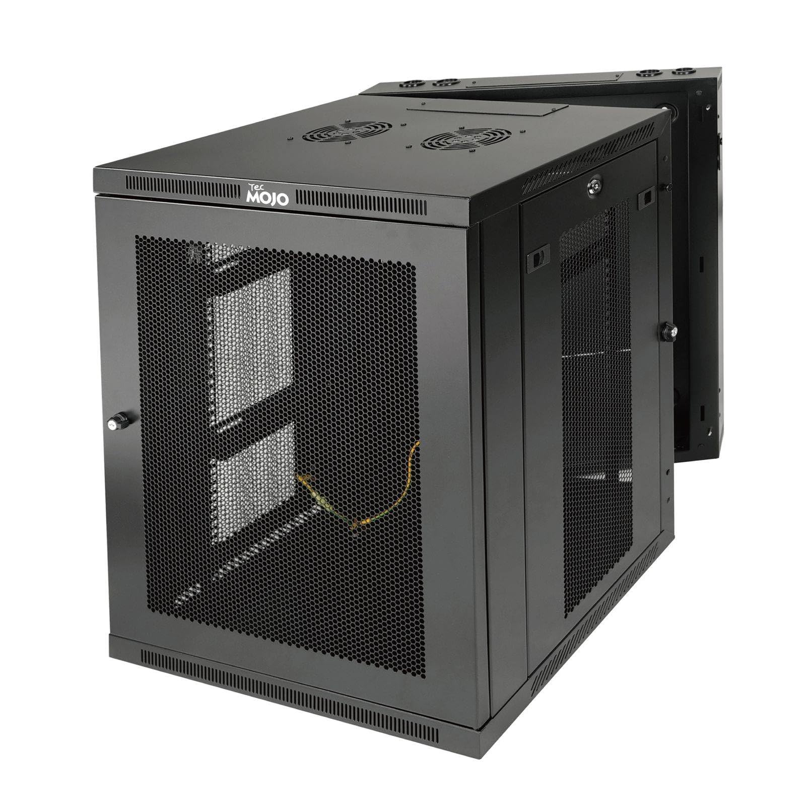 Tecmojo Fully Welded Server Cabinet, 15U Wall Mount Rack, 27.6inch ...
