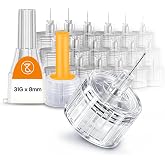 ONE-CARE Pen Tips, 31G x 8mm, Ultra-Fine, Twist-On Design, 100 Count | Universal Fit, Thin-Wall Design, Individually Sealed, Consistent Performance, Compact Design