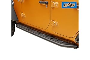 EAG Tubular Running Board Side Step Rock Slider Fit for 18-21 Wrangler JL 4 Door Off-Road