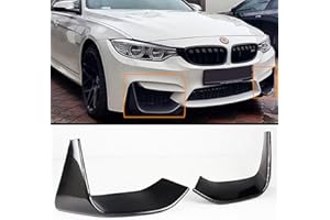 CUZTOM TUNING 2 PCS Add-on Carbon Fiber Front Bumper Splitters Lip Fits for 2015-2019 BMW F80 M3/ F82 F83 M4