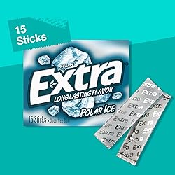 EXTRA Polar Ice Chewing Gum Packs, Sugar Free Gum