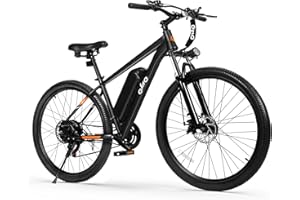 Qlife Racer Electric Bike for Adults - 21-Speed Mountain Lightweight Ebike with Peak 750W 22MPH Brushless Motor, 375Wh Removable Battery, 26X2.1 Tire Step Over E-MTB, Up to 40 Miles
