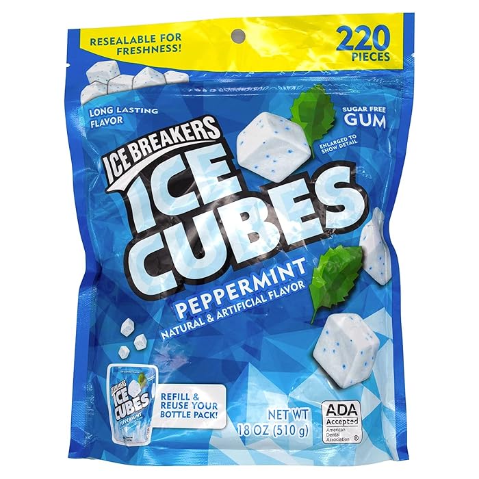 Buy Icebreakers Ice Cube Peppermint Gum (18 OZ) Online at desertcart INDIA