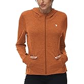TBMPOY Womens UPF 50+ Sun Protection Hoodie Jackets Light Weight Long Sleeve Shirts Hiking Outdoor Full Zip Tops
