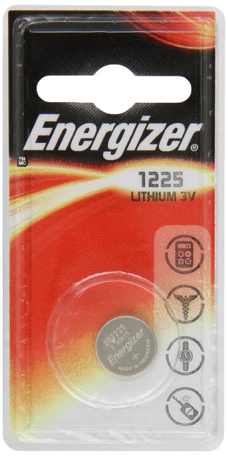 Energizer E300844200 CR1225 Lithium Battery, 3 W, 3 V