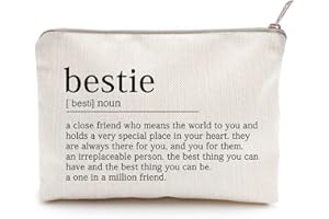 LICOBG You Are Loved You Are Enough Makeup Case Self-Worth Cosmetic Bag Positive Affirmation Toiletry Bag Gift Motivation Quotes Sister Gift (Bestie)