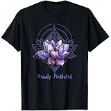 Groovy Boho YOGA apparel with Lotus t-shirtfunny Heavily Meditated yoga shirt, mindfulnessOEKO-TEX STANDARD 100