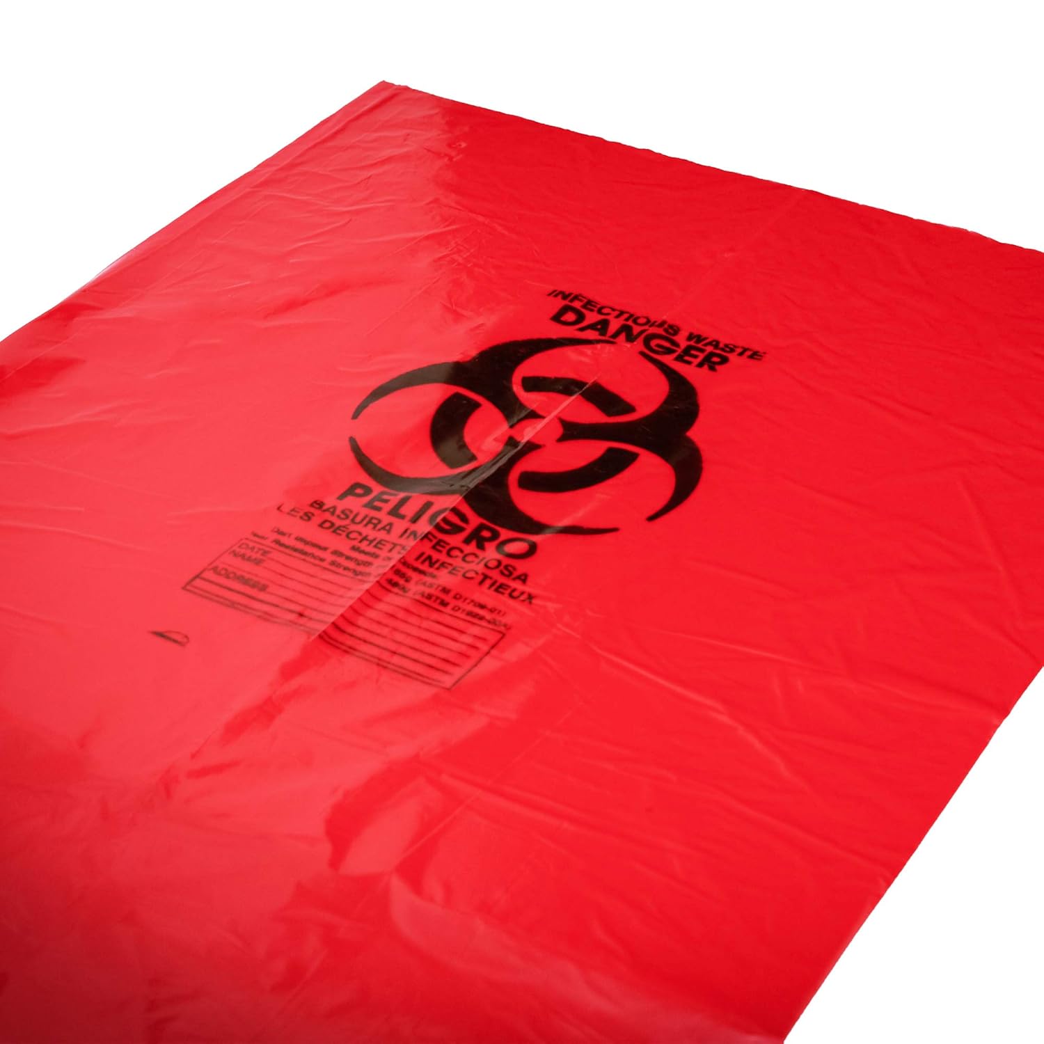 1216 Gallon 24 x 32 Red Biohazard Bags 1.2 mil Case250 tillescenter