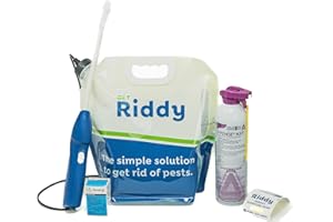 Riddy Pest Pro Kit, Effective Against 100+ Bugs, Includes Rechargeable Sprayer, Traps, Gloves & Tips Guide, Long-Lasting Barrier for Unwanted Pests Professional-Grade Treatment