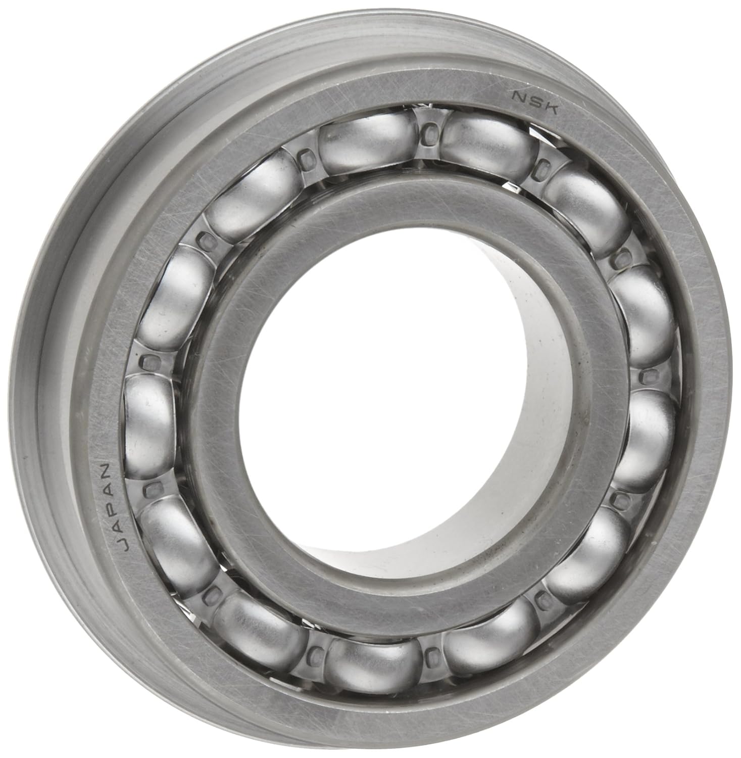 NSK BL313NR Ball Bearing, Single Row, Maximum Capacity, Open, Pressed Steel Cage, Metric, Snap