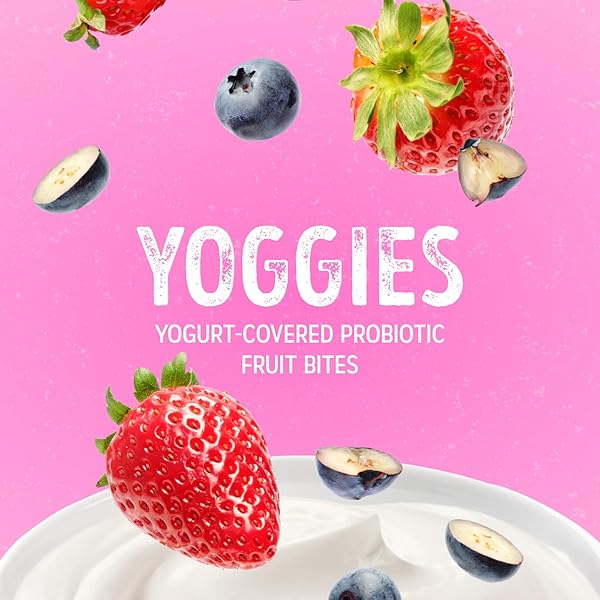 NATURE’S GARDEN PROBIOTIC YOGGIES MULTI PACK, 21OZ (STRAWBERRY YOGGIES 15X0.7 OZ +MIXED BERRY YOGGIES 15X0.7 OZ), STRAWBERRY AND MIXED BERRY YOGURT COVERED SNACK, HIGH FIBER, REAL FRUIT PIECES, NO ARTIFICIAL INGREDIENTS, HEALTHY SNACK FOR ADULTS