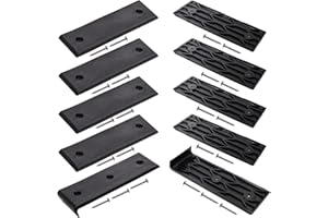 yarlung Set of 10 Boat Trailer Bunk Slide Pads and Glide Bunk Enders, 3"x10" Smoother Boat Bunks Slicks for Loading and Launc