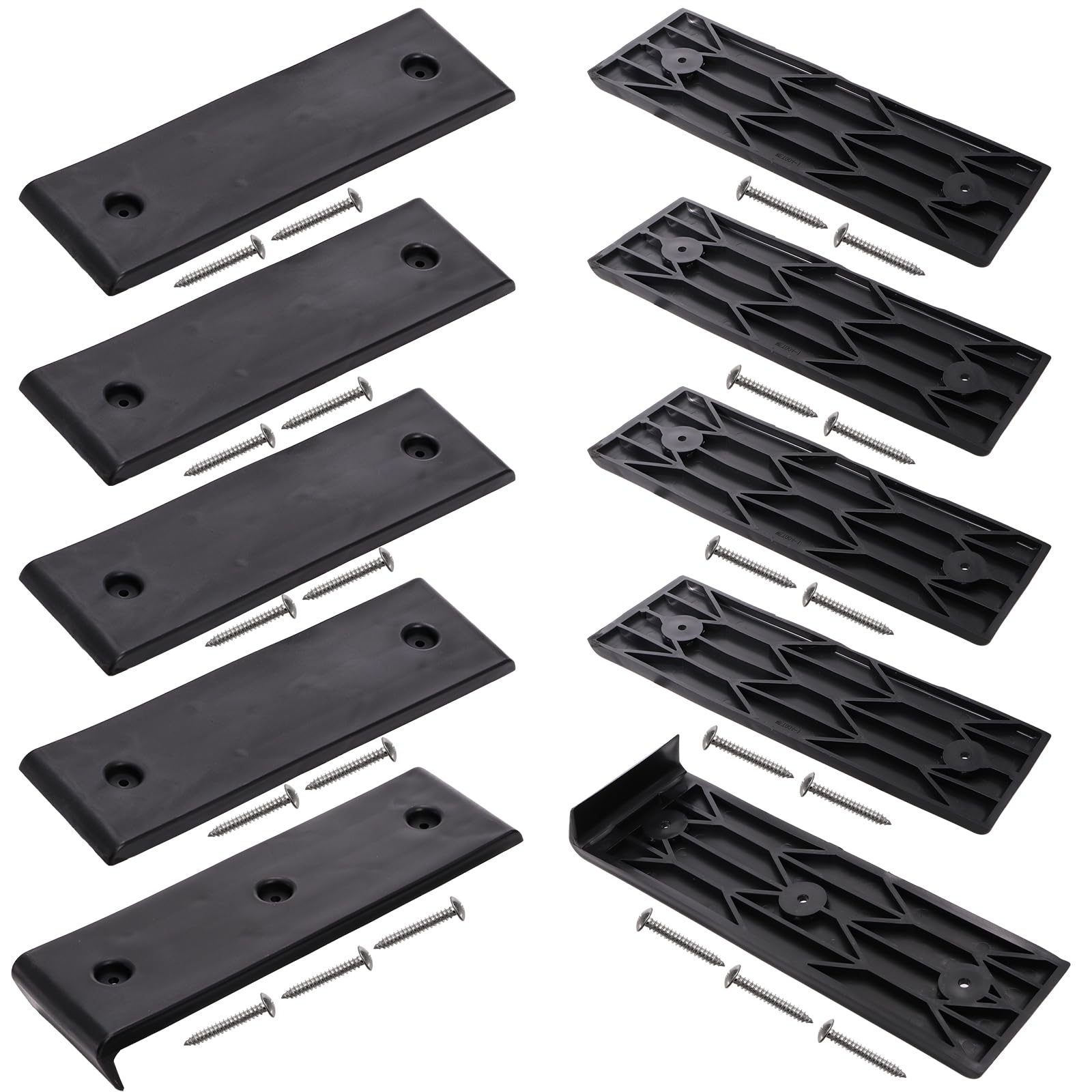 Photo 1 of yarlung Set of 10 Boat Trailer Bunk Slide Pads and Glide Bunk Enders, 3"x10" Smoother Boat Bunks Slicks for Loading and Launching Boat Trailer Easier