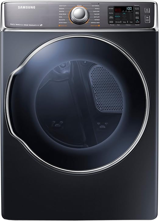 Amazon Com Samsung Dv56h9100gg 9 5 Cu Ft Front Load Gas Steam Dryer With Dual Heaters Onyx Appliances