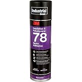 3M Polystyrene Foam Insulation Spray Adhesive 78, Clear, 24 fl oz Can | (Net Wt 17.9 oz), High-Strength, Industrial-Grade