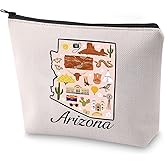 BLUPARK Arizona Lover Cosmetic Bag Arizona Souvenir Gift Arizona Travel Makeup Bag Gift From Arizona (Arizona)