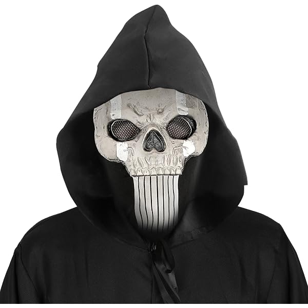 Teufels-Masken-Kapuze Aus Kunstleder: Perfekt Für Cosplay, Gothic & Techwear – Verstellbar, Weich & Mit Integrierter Maske (Matt Schwarz)