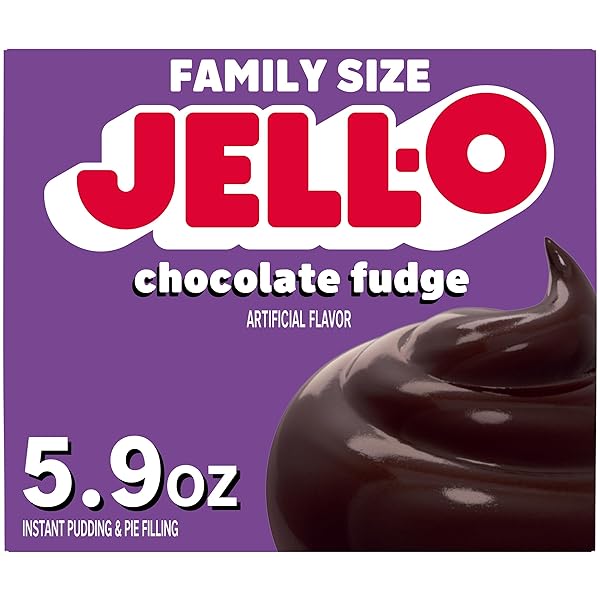 JELLO CHOCOLATE FUDGE PUDDING MIX 5.9OZ BOX