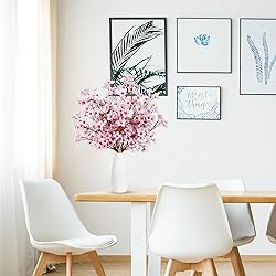 Sggvecsy Artificial Cherry Blossom Flowers 6 Pcs