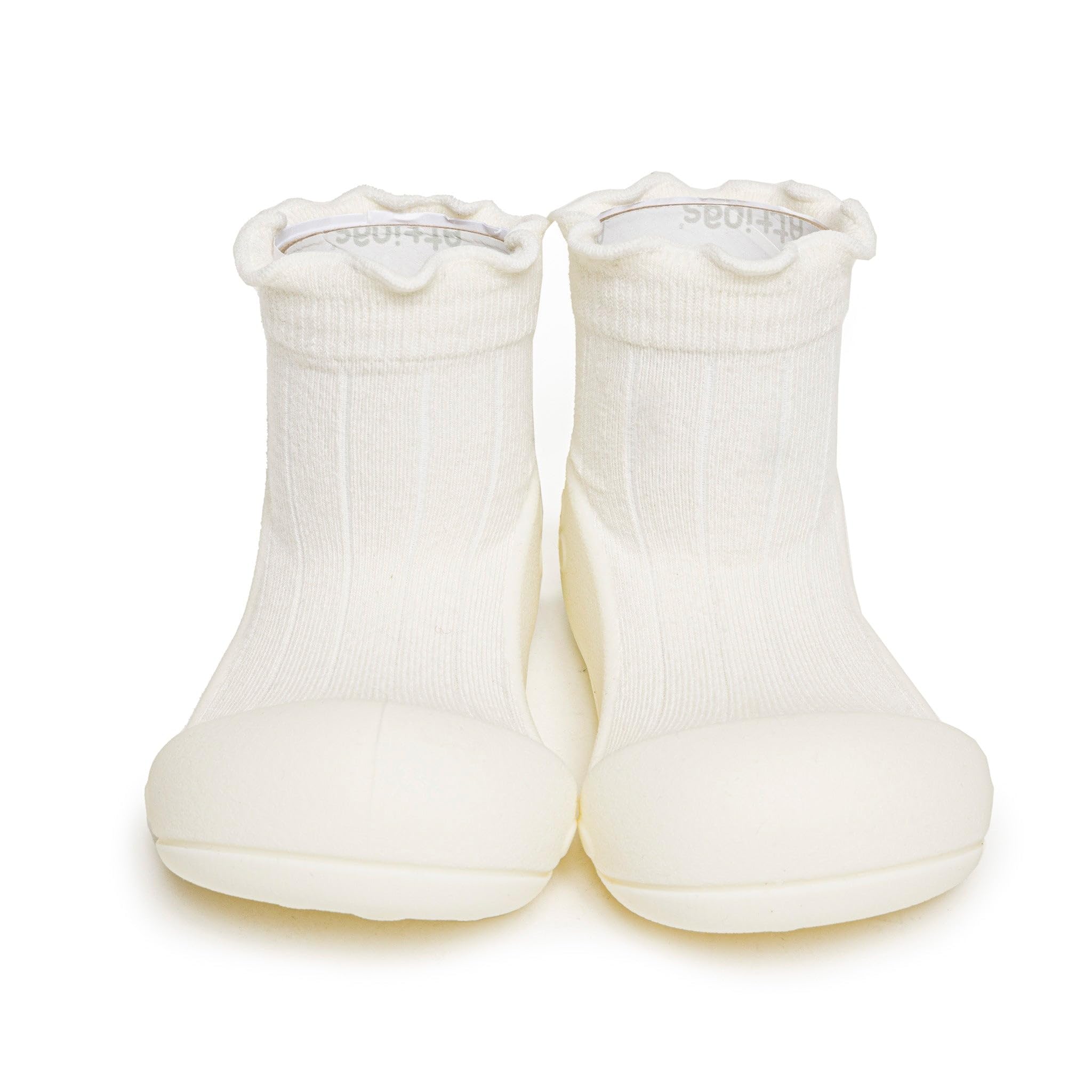 [Attipas] アティパス ベビーシューズ 男の子 女の子 ファーストシューズ 子供 靴 水遊びOK 洗濯機OK 出産祝い 生後5ヶ月〜 【Pompom】 11.5 cm ホワイト商品画像