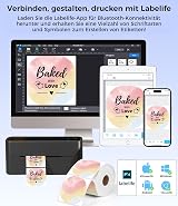 Phomemo 241BT Bluetooth Thermal Label Printer 4x6 Shipping Inkless Windows Mac view 6