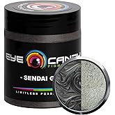 Eye Candy Pigments Premium Grey Mica Powder - Sendai Grey (25gr) - for Epoxy, Resin, Soap, Paint, Woodworking, Acrylic Pouring, Bath Bombs, Fishing Lures - DIY Arts and Crafts Additive