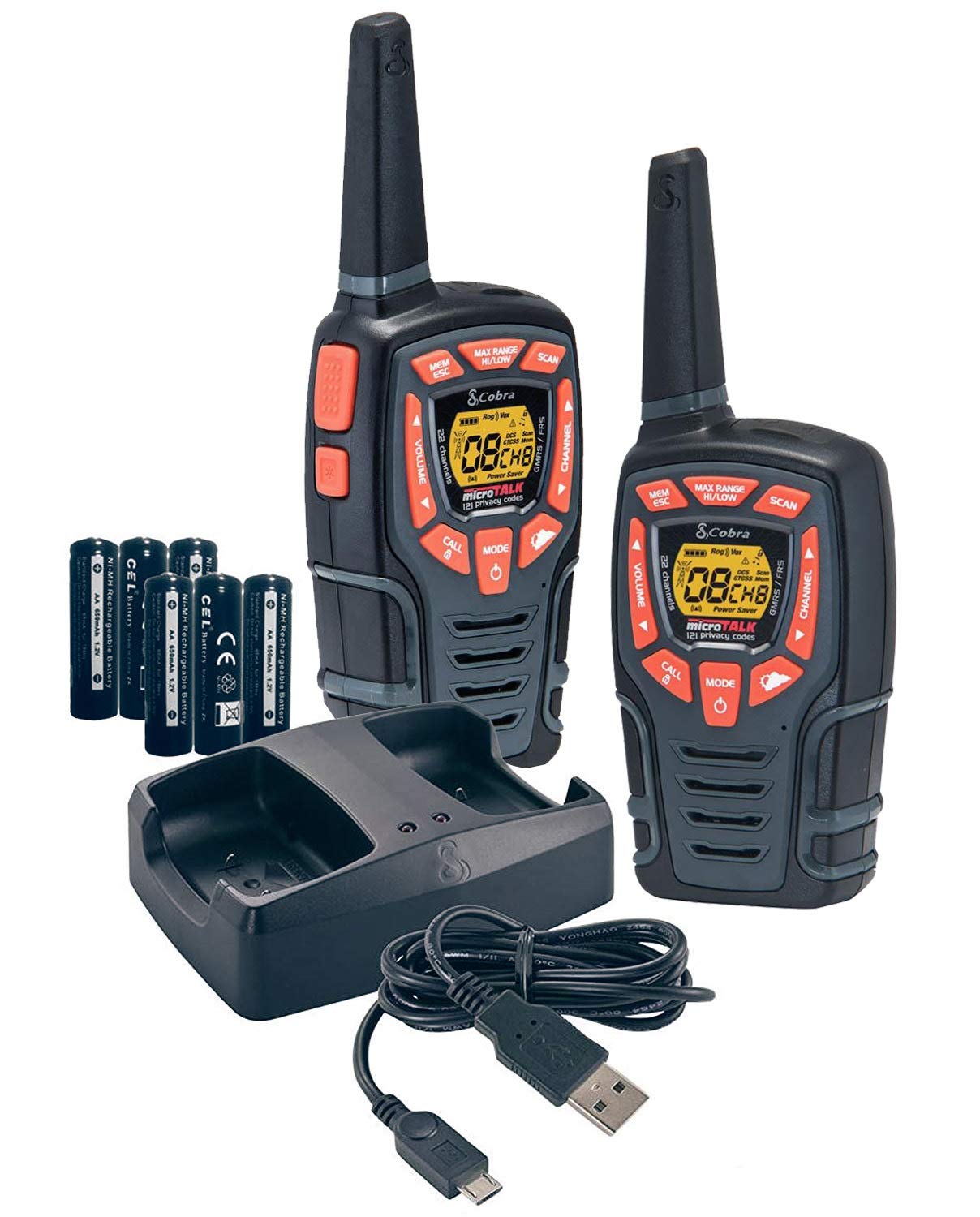 Amazon.com: Cobra ACXT545 Walkie Talkies 28-Mile Two-Way Radios (Pair):  Cell Phones & Accessories