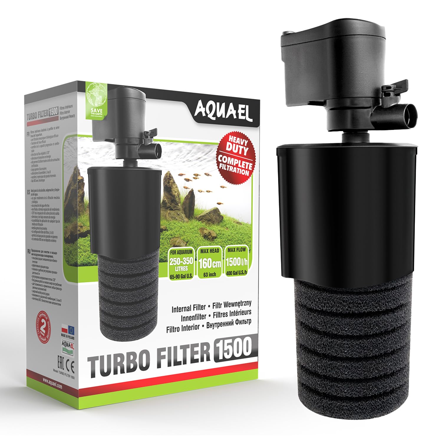 Aquael Internal FILTER TURBO FILTER 1500
