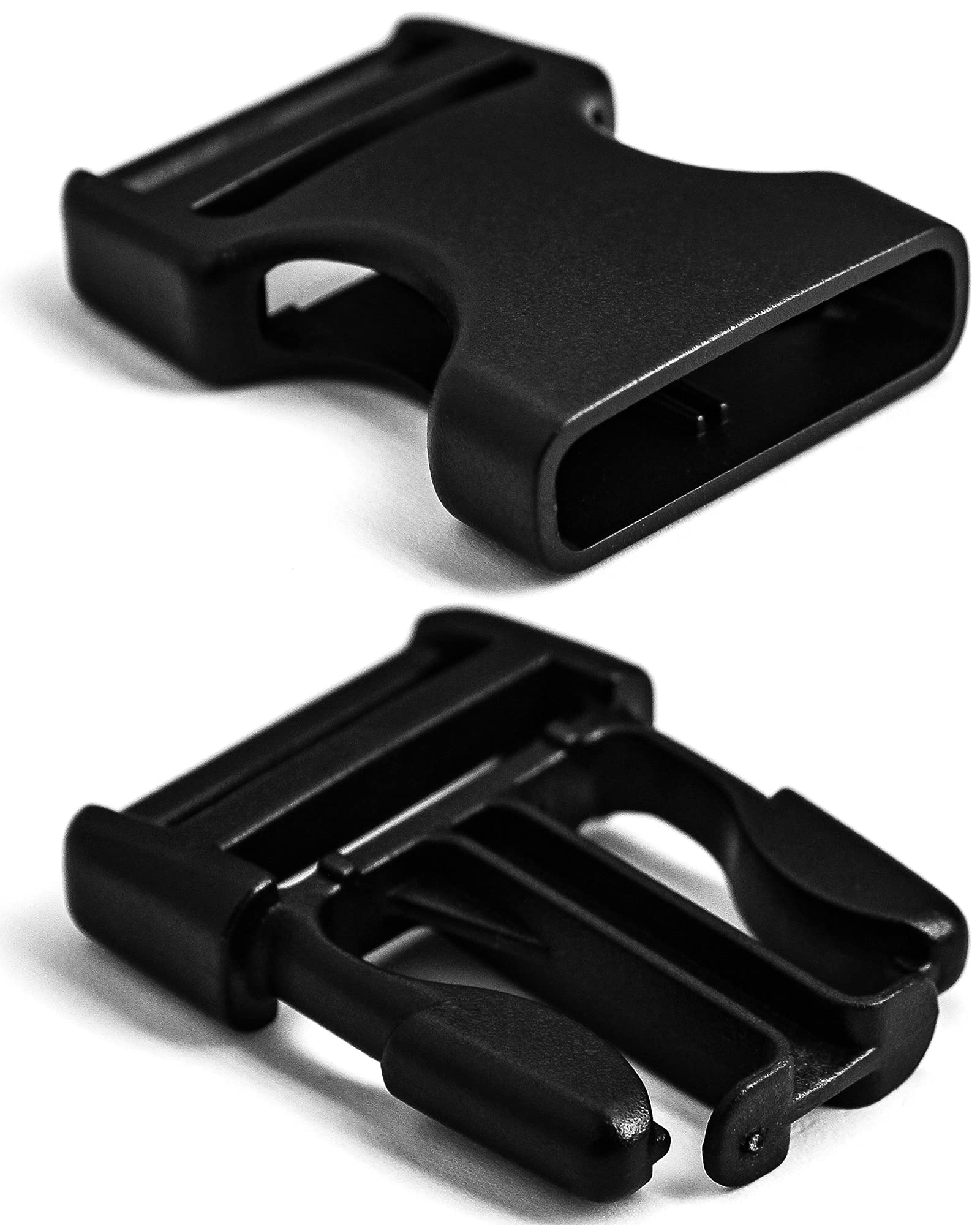 Buckles for 1 inch Wide Webbing Straps: Quick Side Release Buckle 10 set and Tri-Glide Slide 20 pcs Fit 1