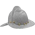 Nicky Bigs Novelties Adult Cosplay Spanish Conquistador Hat - Crusader Costume Knight Helmet, Silver, One Size