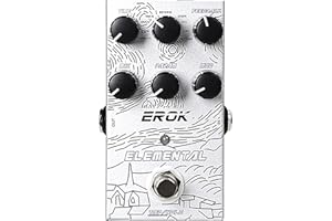 EROK Digital Delay Guitar Pedal - 9 Modes (Analog/Reverse/dTAPE/Ice) with TAP Tempo & FREEZE, Max 3000ms Delay | Fits Blues/Rock/Jazz/Post - Rock