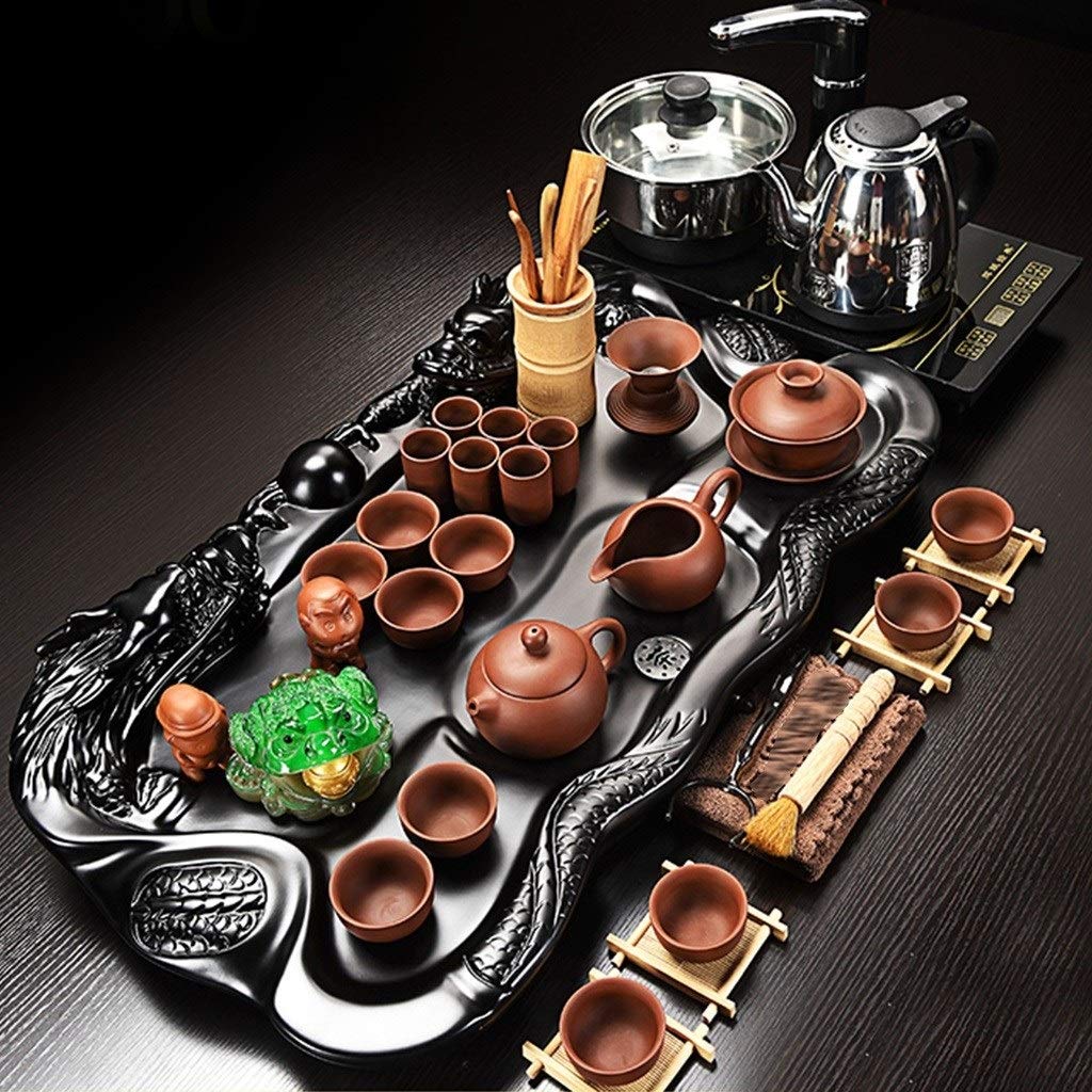Buy Tea Set,Tea Serving Tray Kung Fu Tea Set With Wood Solid Wood Tea
