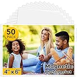 YixangDD 50 Pack Magnetic Picture Frame, 4 x 6
