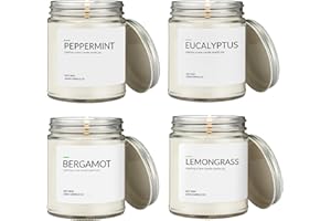 1OAK Aromatherapy Candle Set of 4 - Soy Wax Candle Variety Pack 28oz Total - Soy Candles for Home Scented - Candle Gift Set for Women - Long Lasting Scented Candles - Assorted Candles - Candle Bundle
