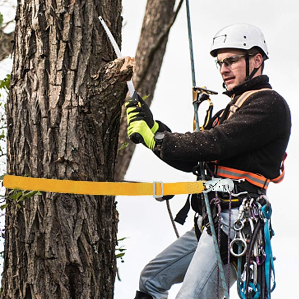 Trsmima Hunting Safety Harness, Tree Climbing Belt Restraint Lanyards, Safety Adjustable Lanyard, Add Level of Safety for Hunting, Hanging Stand, Trimming Tree Or Installing Steps - - 