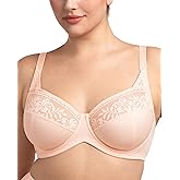 HSIA Minimizer Bras for Women, Full Coverage Lace Bra Unlined Underwire Plus Size Bras for Heavy Breast