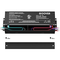 GOOVER 300W Dimmable LED Driver, 12V Triac Dimmable