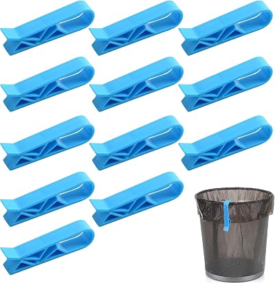 MEKEET 12PCS Wheelie Bin Clips Plastic Garbage Bag Holder Anti-Slip