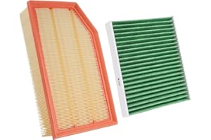 RVgolf Engine+Cabin Air Filters Fit for Jeep Wrangler 2018-2025, Jeep Gladiator 2020-2025 Engine Air Filter Replacement Cabin Air Filter Accessories# 68257030AA 68301863AA