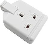 Masterplug Heavy Duty Single Socket Trailing Socket White BS1363-2 view 5