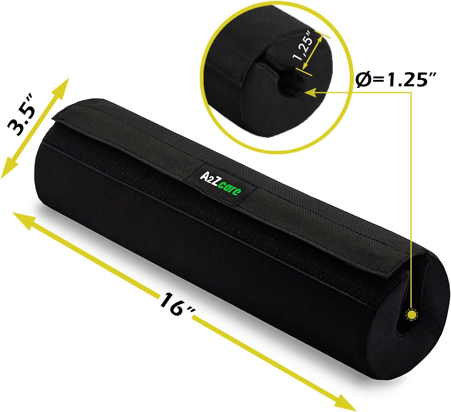 A2ZCARE Barbell Squat Pad – Advanced Neck & Shoulder Protective Pad Support for Squats, Lunges & Hip Thrusts - Black (Single) : Sports & Outdoors