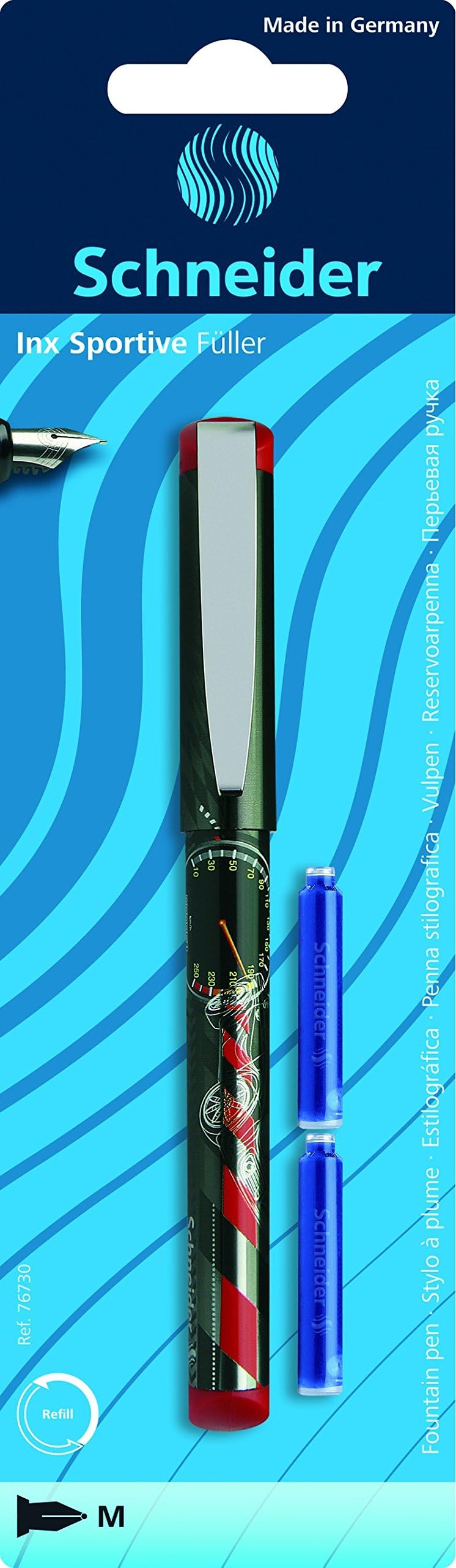 Inx Sportive Fountain Pen with 2 Cartridge Refills