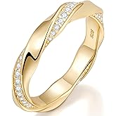 TIMELESSTAR Stackable Rings for Women Wedding with Premium Moissanite|D Color VVS1 Clarity 3EX Cut|14K Gold Plated S925 Sterling Silver Non Tarnish