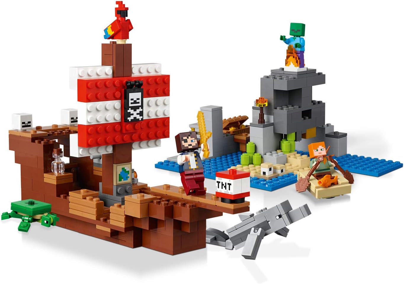 lego minecraft the pirate ship adventure