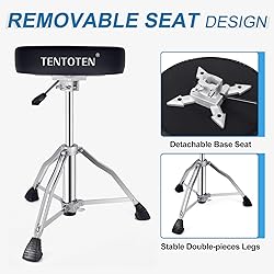 TENTOTEN Drum Throne Adjustable Height Drum