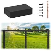 PLANTOP Extension Connectors for Stainless Steel Flat Top Handrail, 1 Pack Black Hand Rail Accessories with Screws, High Strength POM Handrail Fitting for Deck Stair Cable Railing, MY02-E
