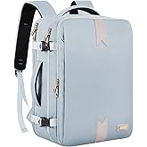 Kopduki Carry On Backpack for Women, Travel Backpack Personal Item Size TSA Flight Approved Backpacks Water-resistant Travel Backpacks with Laptop Compartment Fits 15.6 Laptop Casual daypack College