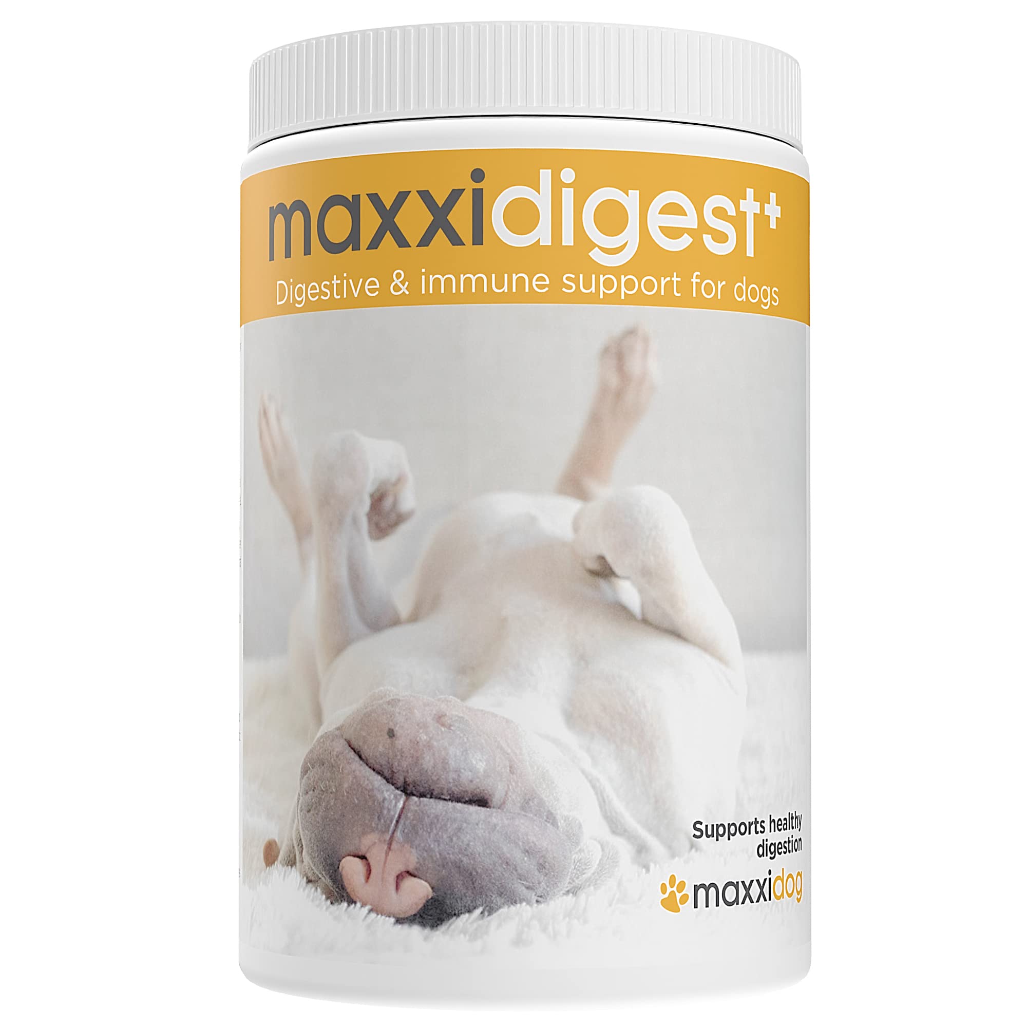 maxxidigest+ for Dogs – Probiotic, Digestive Enzyme & Prebiotic Powder | Supports Gut Health, Stool Quality, Sensitive Digestion & Immune Function | NON-GMO Supplement | 375g